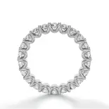 Pierścionek z brylantami eternity białe złoto SBO_002